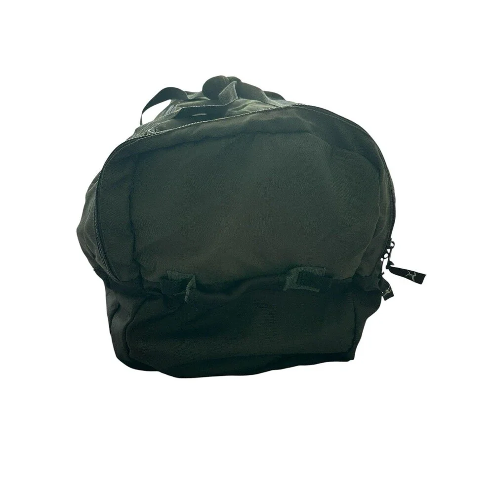 Camp Inn Vintage 3-Pocket Cargo Bag Olive Green Large Travel Duffel 314-048-007